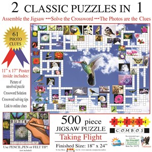 SunsOut (10172) - Irv Brechner: "Puzzle Combo, Taking Flight" - 500 pezzi