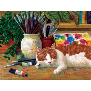 SunsOut (31613) - Linda Elliott: "Painter's Helper" - 500 pezzi