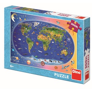 Dino (47213) - "World Map for Kids" - 300 pezzi
