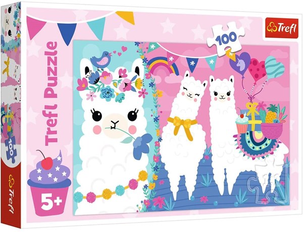 Trefl (16363) - "Happy Llamas" - 100 pezzi