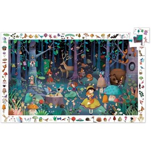 Djeco (07504) - "Observation Puzzle, Enchanted Forest" - 100 pezzi