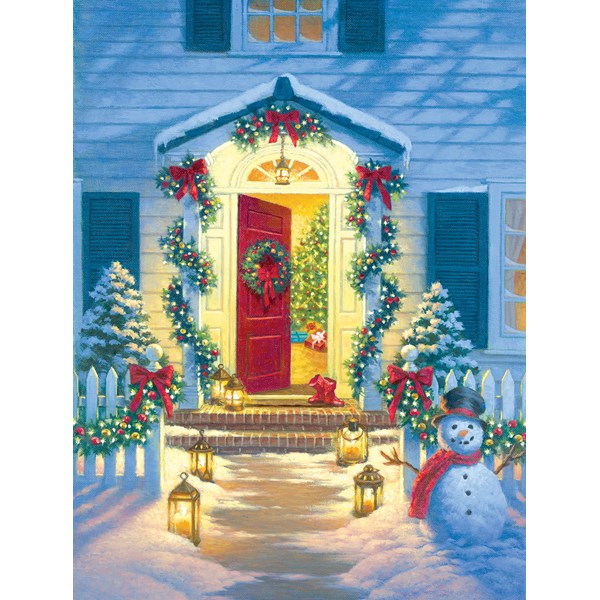 SunsOut (55942) - Corbert Gauthier: "Christmas Porch" - 500 pezzi