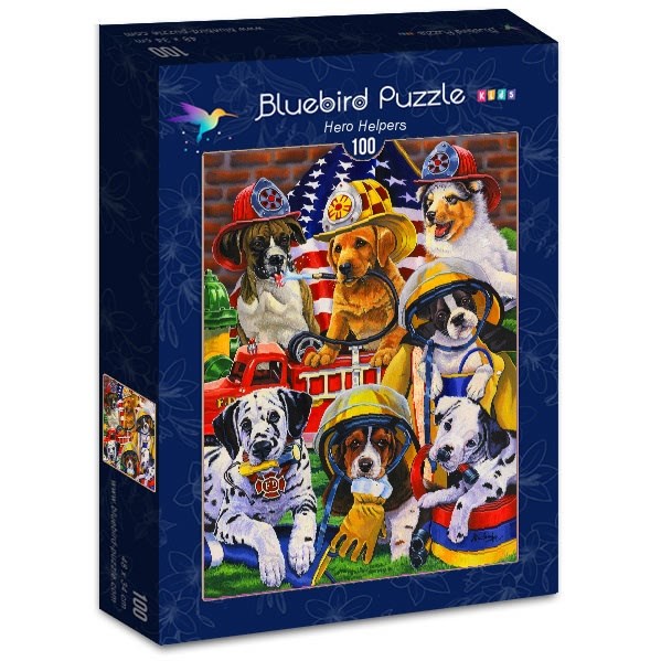 Bluebird Puzzle (70394) - Jenny Newland: "Hero Helpers" - 100 pezzi