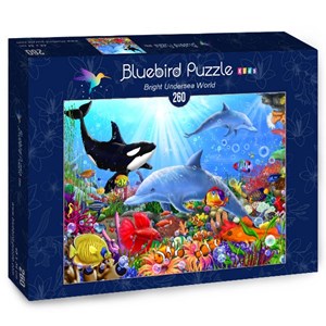 Bluebird Puzzle (70384) - Gerald Newton: "Bright Undersea World" - 260 pezzi