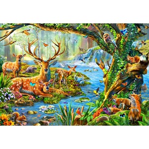 Bluebird Puzzle (70385) - Adrian Chesterman: "Forest Life" - 260 pezzi