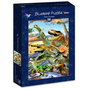 Bluebird Puzzle (70374) - Howard Robinson: "Dino Sunset" - 260 pezzi