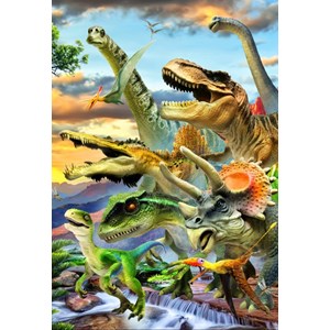 Bluebird Puzzle (70374) - Howard Robinson: "Dino Sunset" - 260 pezzi