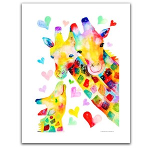 Pintoo (h2092) - Reina Sato: "Giraffe Family" - 300 pezzi