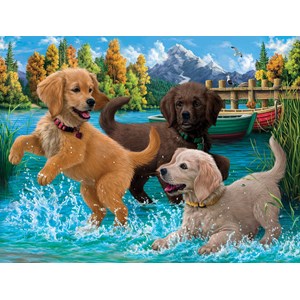 SunsOut (42918) - "Puppies Make a Splash" - 500 pezzi