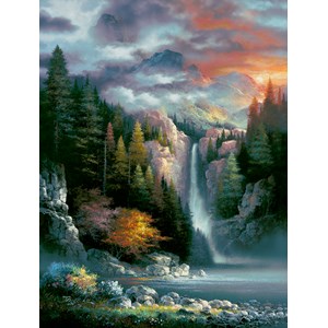 SunsOut (18034) - James Lee: "Misty Falls" - 300 pezzi