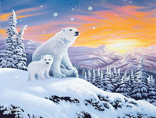 SunsOut (70266) - "The Snow Bears" - 300 pezzi