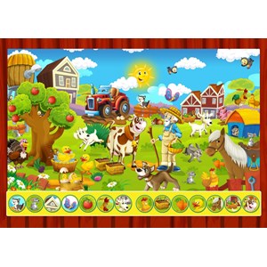 Bluebird Puzzle (70349) - "Search and Find, The Toy Factory" - 100 pezzi