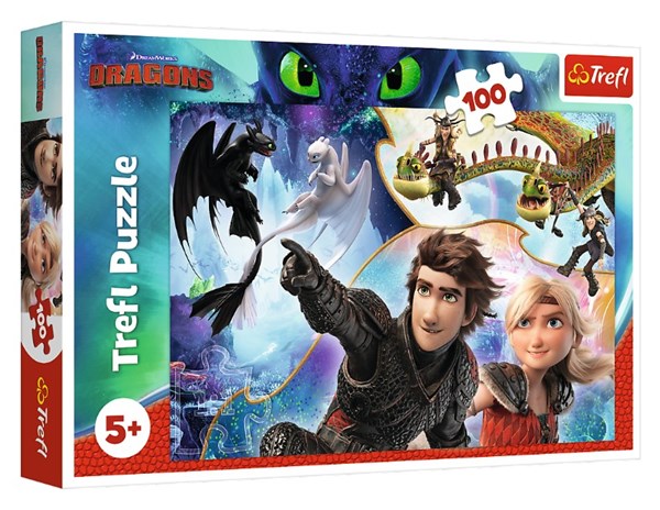 Trefl (16392) - "Dragons" - 100 pezzi