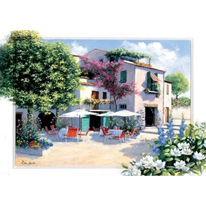 Art Puzzle (5079) - Peter Motz: "Cafe Villa" - 500 pezzi