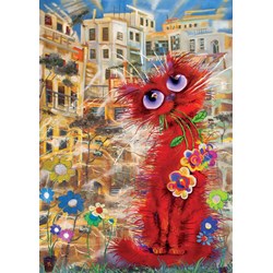 Art Puzzle (4582) - "Red Cat" - 500 pezzi