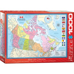 Eurographics (6000-0781) - "Map of Canada" - 1000 pezzi