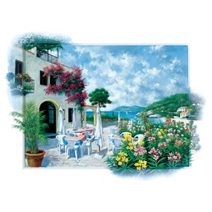 Art Puzzle (5026) - Peter Motz: "Beach Cafe" - 260 pezzi