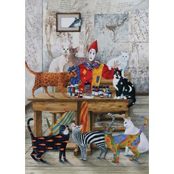 Art Puzzle (4271) - Marek Brzozowski: "The Colored Cats" - 260 pezzi