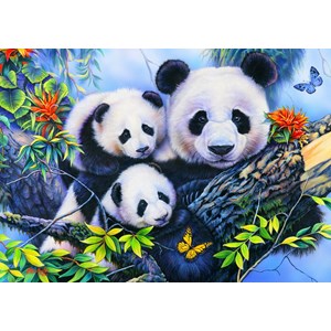 Bluebird Puzzle (70395) - Jenny Newland: "Panda Family" - 100 pezzi