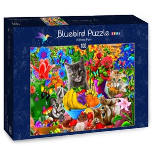 Bluebird Puzzle (70393) - Gerald Newton: "Kitten Fun" - 100 pezzi