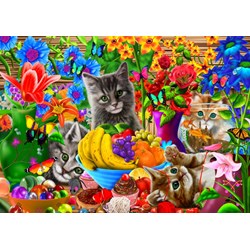 Bluebird Puzzle (70393) - Gerald Newton: "Kitten Fun" - 100 pezzi