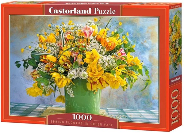 Castorland (C-104567) - "Spring Flowers in Green Vase" - 1000 pezzi