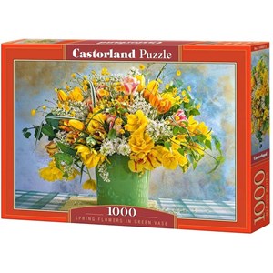 Castorland (C-104567) - "Spring Flowers in Green Vase" - 1000 pezzi