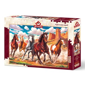 Art Puzzle (4224) - "Running Wild in the Valley" - 1000 pezzi