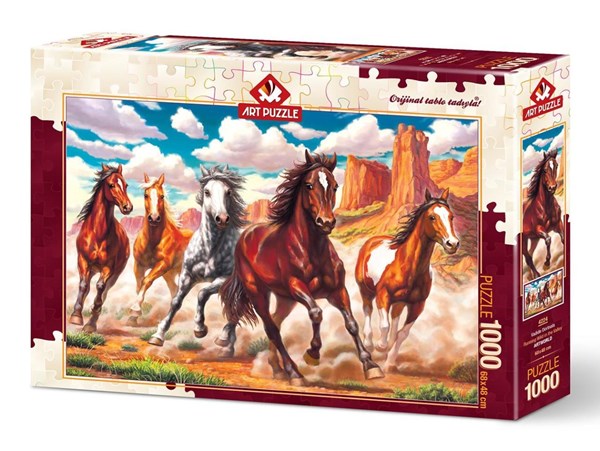 Art Puzzle (4224) - "Running Wild in the Valley" - 1000 pezzi