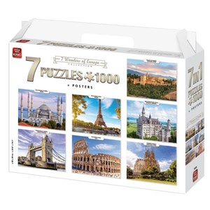 King International (55929) - "7 Wonders of Europe" - 1000 pezzi