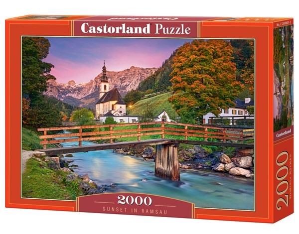 Castorland (C-200801) - "Sunset in Ramsau" - 2000 pezzi