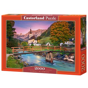 Castorland (C-200801) - "Sunset in Ramsau" - 2000 pezzi
