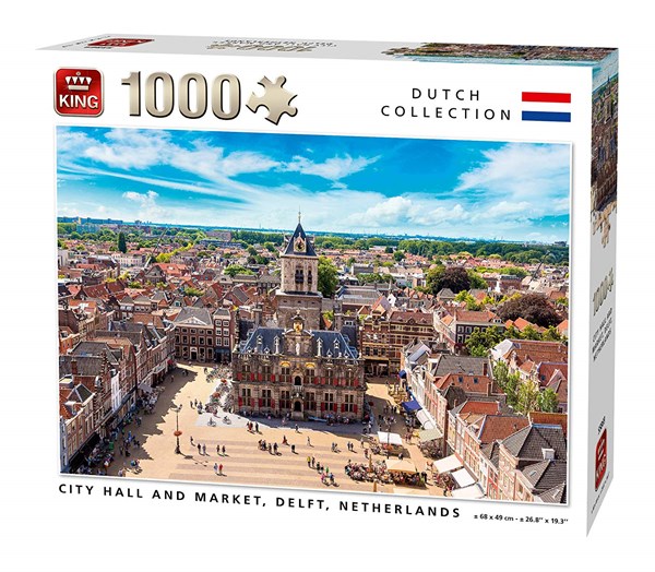 King International (55869) - "City Hall and Market, Delft, Netherlands" - 1000 pezzi