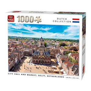 King International (55869) - "City Hall and Market, Delft, Netherlands" - 1000 pezzi