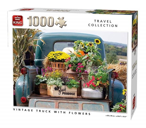 King International (55862) - "Vintage Truck with Flowers" - 1000 pezzi