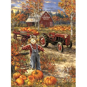 SunsOut (57144) - Dona Gelsinger: "The Pumpkin Patch Farm" - 1000 pezzi