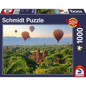 Schmidt Spiele (58956) - "Hot Air Balloons Mandalay Myanmar" - 1000 pezzi