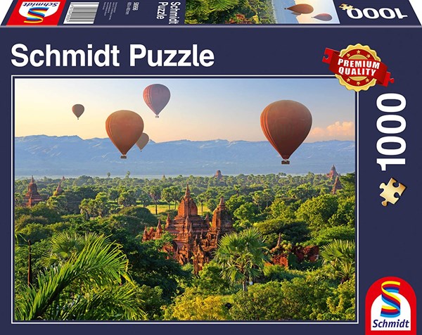 Schmidt Spiele (58956) - "Hot Air Balloons Mandalay Myanmar" - 1000 pezzi