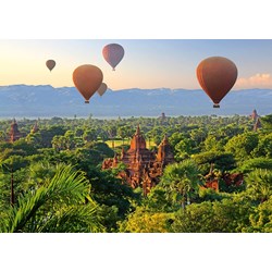 Schmidt Spiele (58956) - "Hot Air Balloons Mandalay Myanmar" - 1000 pezzi