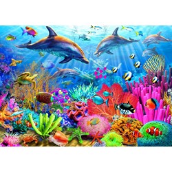Bluebird Puzzle (70169) - Adrian Chesterman: "Dolphin Coral Reef" - 1000 pezzi