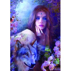 Bluebird Puzzle (70172) - Bente Schlick: "Midnight Rose" - 1000 pezzi