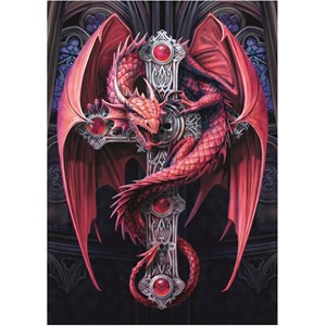 Bluebird Puzzle (70439) - Anne Stokes: "Gothic Guardian" - 2000 pezzi