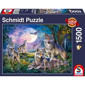 Schmidt Spiele (58954) - "Wolves" - 1500 pezzi