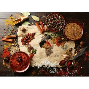 Bluebird Puzzle (70014) - "World Map in Spices" - 3000 pezzi