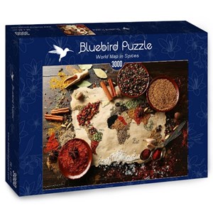 Bluebird Puzzle (70014) - "World Map in Spices" - 3000 pezzi