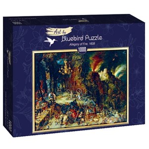 Bluebird Puzzle (60091) - Pieter Brueghel the Elder: "Allegory of Fire, 1608" - 1000 pezzi
