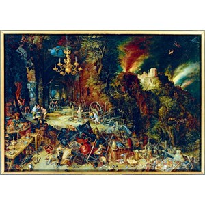 Bluebird Puzzle (60091) - Pieter Brueghel the Elder: "Allegory of Fire, 1608" - 1000 pezzi