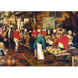 Bluebird Puzzle (60025) - Pieter Brueghel the Younger: "Peasant Wedding Feast" - 1000 pezzi