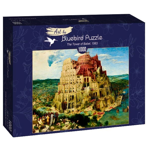 Bluebird Puzzle (60027) - Pieter Brueghel the Elder: "The Tower of Babel, 1563" - 1000 pezzi