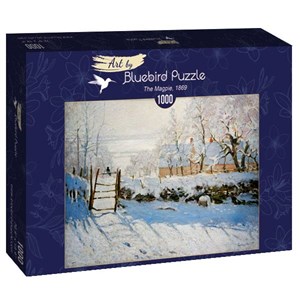 Bluebird Puzzle (60041) - Claude Monet: "The Magpie, 1869" - 1000 pezzi
